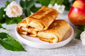 Блинчики с яблоками Блинчики с яблоками