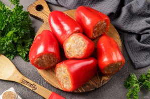 Фаршированный перец с мясом и рисом Фаршированный перец с мясом и рисом