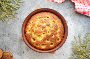 Пирог с крыжовником и творогом Пирог с крыжовником и творогом