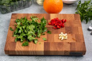 Салат с курицей и апельсинами Салат с курицей и апельсинами