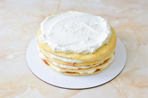 Торт «Молочная девочка» с кремом чиз Торт «Молочная девочка» с кремом чиз