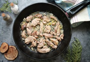 Лингвини с курицей