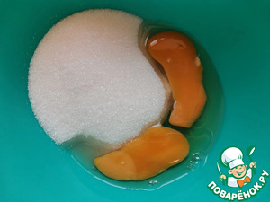 Яблочный кекс с черешней