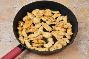 Птитим с курицей и брокколи