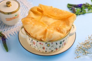 Блинный торт с заварным кремом Блинный торт с заварным кремом