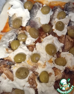 Маргарита из сардин и оливок