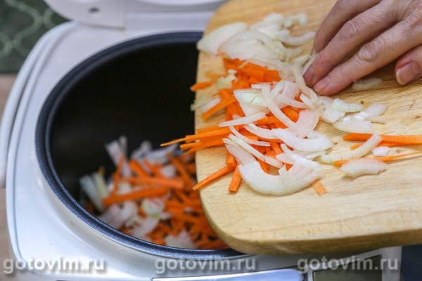 Плов со свининой и нутом в мультиварке Плов со свининой и нутом в мультиварке