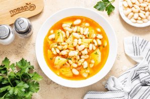 Суп с консервированной фасолью