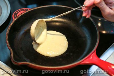 Пышные оладьи с манкой