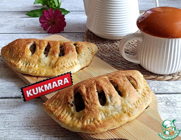 Пироги с жареной куриной печенью