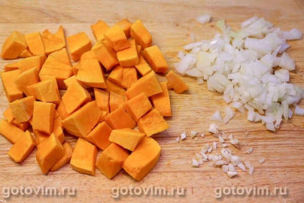 Куриная печень, жаренная с тыквой Куриная печень, жаренная с тыквой