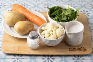 Овощной суп-пюре со сливками для ребенка Овощной суп-пюре со сливками для ребенка