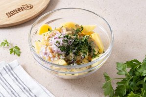 Картофельный салат на гарнир Картофельный салат на гарнир