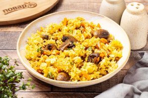 Плов с грибами
