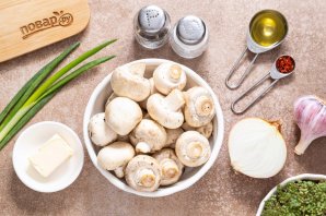 Шампиньоны на сковороде Шампиньоны на сковороде