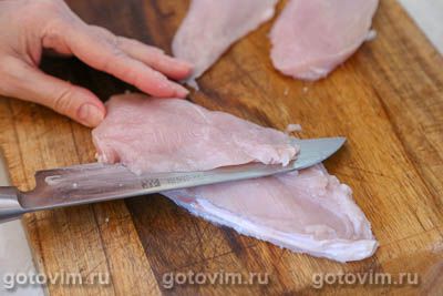 Куриные котлеты «Метропольки» с печеночным паштетом и беконом Куриные котлеты «Метропольки» с печеночным паштетом и беконом