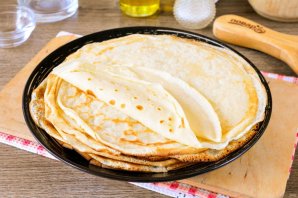 Блины на молоке (простой рецепт)