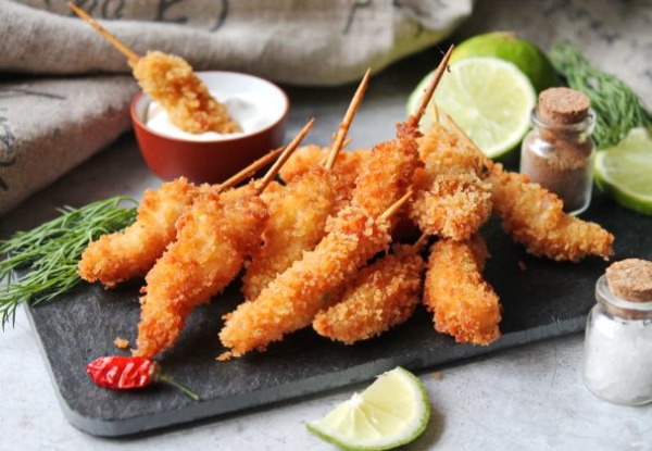 Креветки в сухарях панко Креветки в сухарях панко