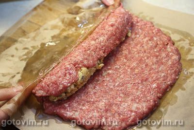 Рулет мясной с вялеными томатами и сыром Рулет мясной с вялеными томатами и сыром