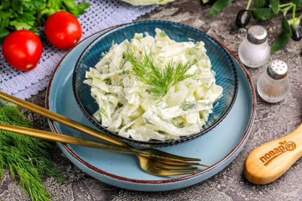 Салат из вареной капусты Салат из вареной капусты