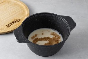 Овсяная каша с яблоком и бананом