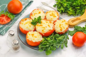 Помидоры с сыром в аэрогриле