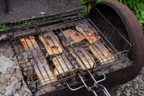 Горбуша на гриле Горбуша на гриле