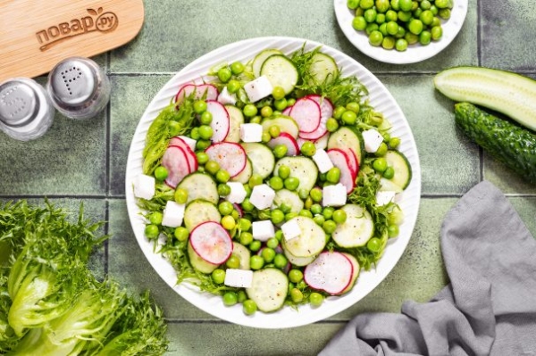 Салат из зеленого гороха Салат из зеленого гороха