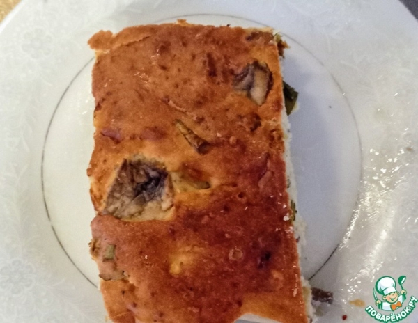 Грибной пирог с зеленью Грибной пирог с зеленью