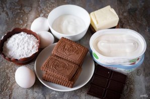 Шоколадный чизкейк с выпечкой