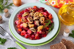 Винегрет с мидиями Винегрет с мидиями