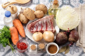 Борщ с картофелем Борщ с картофелем
