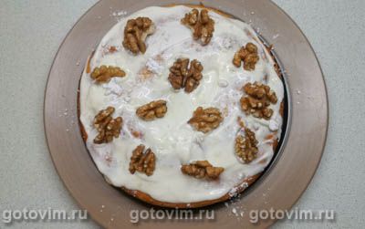 Пирог с орехами на сметане Пирог с орехами на сметане