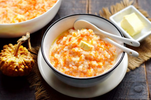 Каша с тыквой в микроволновке Каша с тыквой в микроволновке