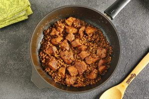 Каша с машем, рисом и мясом Каша с машем, рисом и мясом