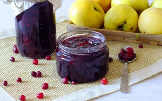 Варенье из клюквы и яблок