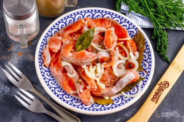 Маринованная семга Маринованная семга