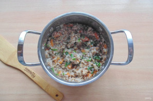 Гречка со шпинатом