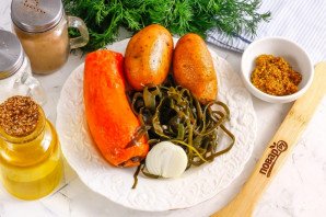 Вкусный салат из морской капусты