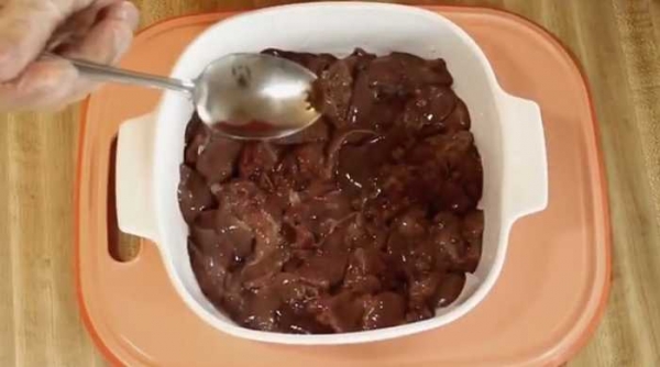 
Куриная печень в духовке в сметанном соусе без обжарки	