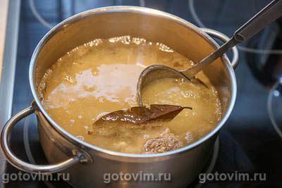 Суп из говядины с картофелем и брынзой