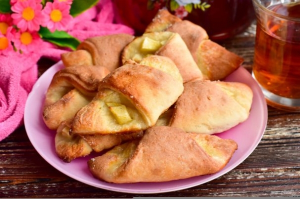 Мягчайшие рулетики с яблоками Мягчайшие рулетики с яблоками