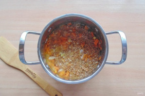 Гречка со шпинатом