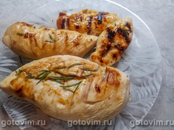 Куриная грудка в апельсиновом маринаде с медом