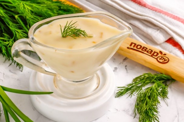 Сливочный соус без сливок Сливочный соус без сливок