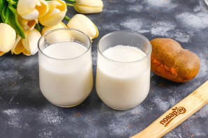 Панна-котта с киви Панна-котта с киви