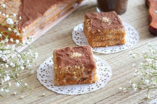 Торт из галетного печенья без выпечки Торт из галетного печенья без выпечки