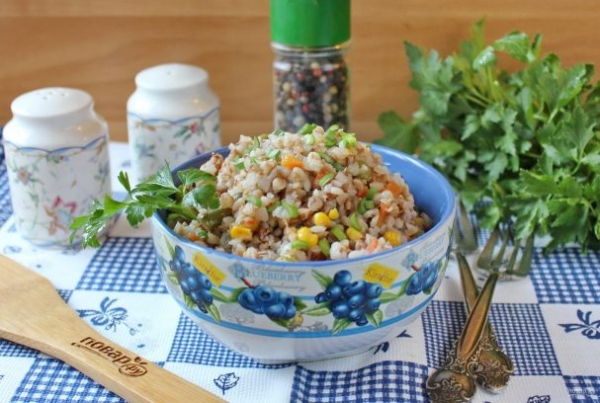 Гречка с мексиканской смесью Гречка с мексиканской смесью