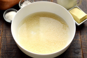 Каша с тыквой в микроволновке Каша с тыквой в микроволновке