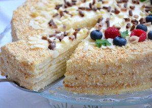 Торт "Молочная девочка" с заварным кремом Торт "Молочная девочка" с заварным кремом